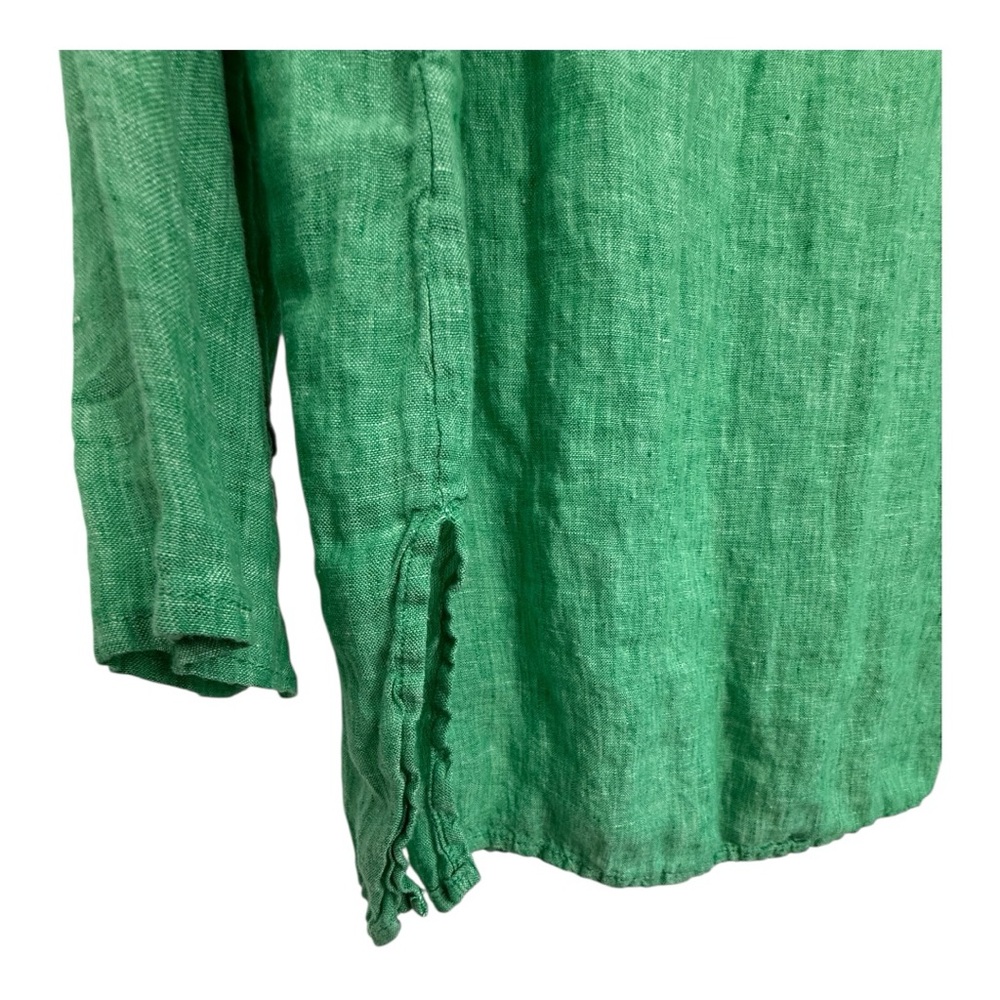 Tahari Emerald Button-Down Blouse - image 7